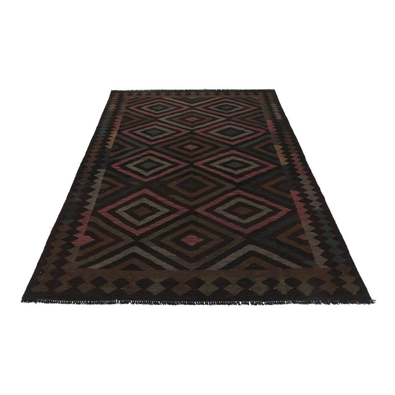 Alfombra Kelim - Splash - 240 x 166 cm - negro