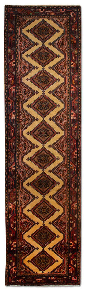 Alfombra de pasillo Alfombra persa - Nómada - 286 x 76 cm - marrón