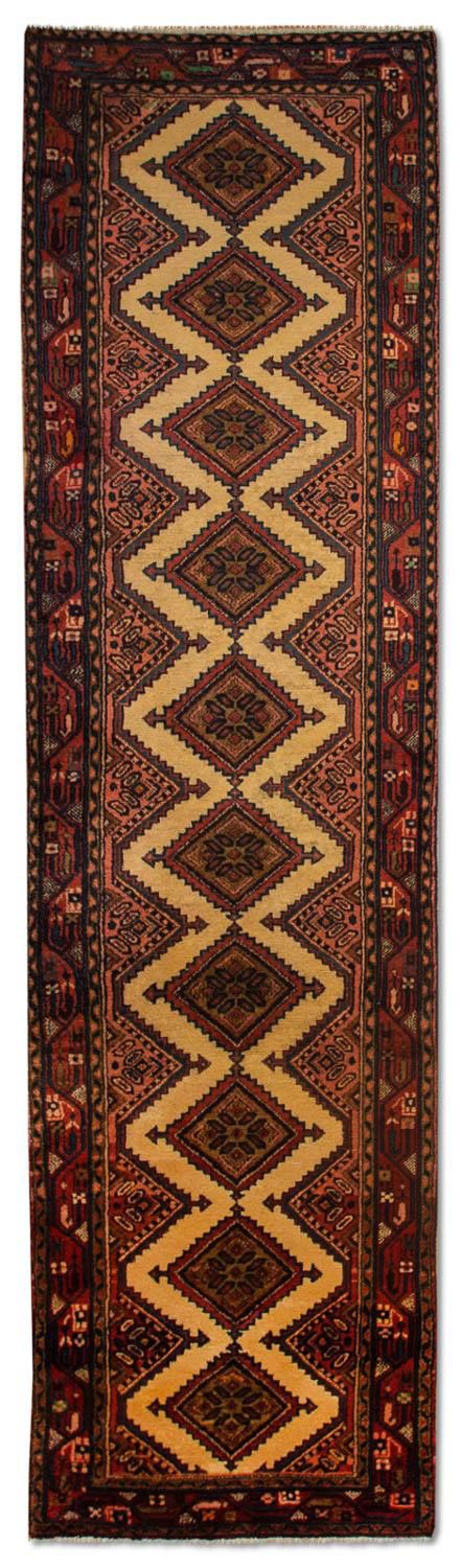 Alfombra de pasillo Alfombra persa - Nómada - 286 x 76 cm - marrón