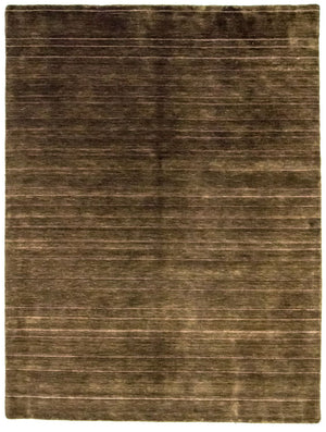 Alfombra de lana - 220 x 160 cm - marrón