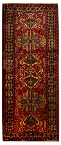 Alfombra de pasillo Alfombra persa - Nómada - 200 x 82 cm - rojo
