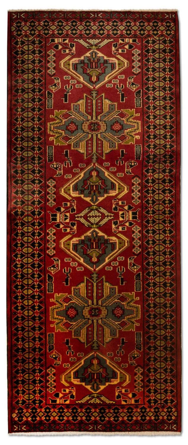 Alfombra de pasillo Alfombra persa - Nómada - 200 x 82 cm - rojo