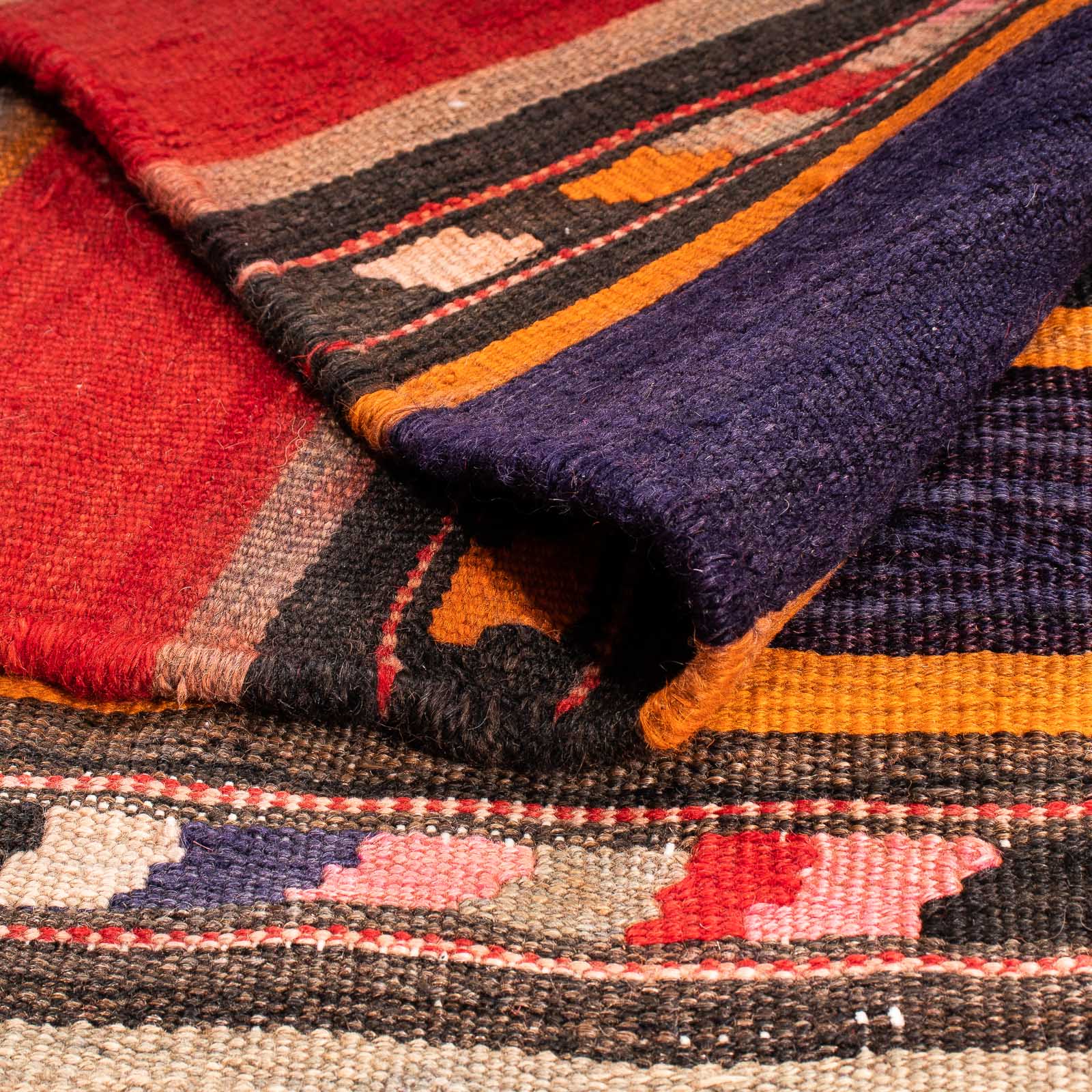 Alfombra Kelim - Antigua - 255 x 210 cm - multicolor