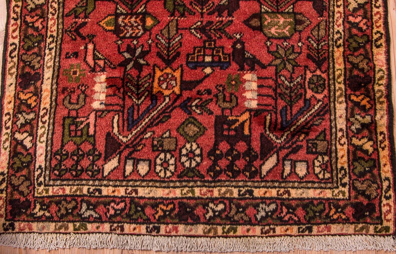 Alfombra de pasillo Alfombra persa - Nómada - 200 x 83 cm - rojo