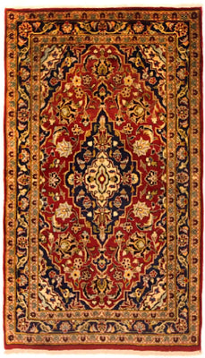 Alfombra persa - Keshan - 168 x 95 cm - rojo