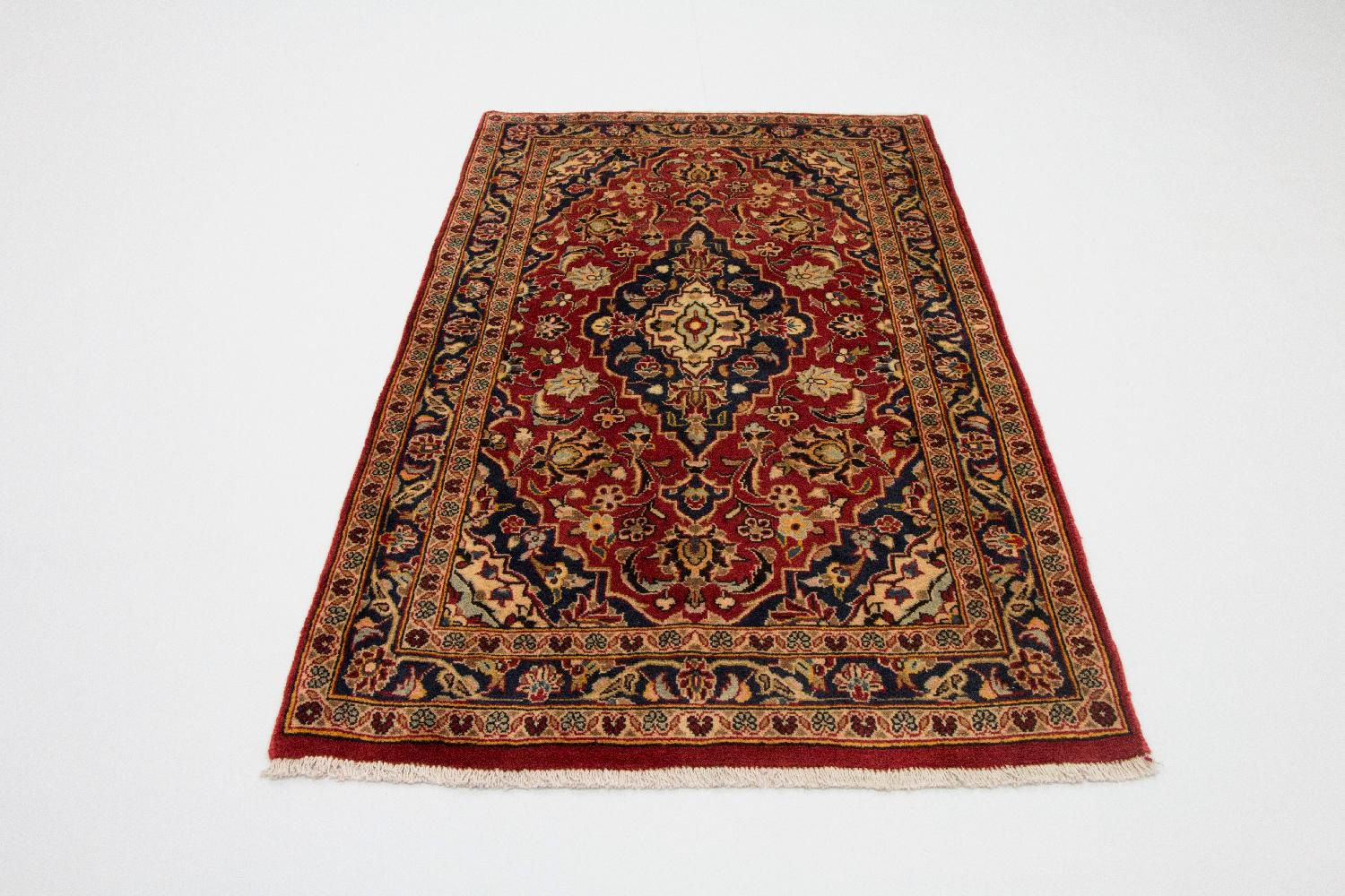 Alfombra persa - Keshan - 168 x 95 cm - rojo