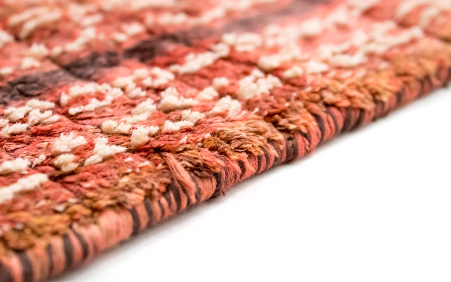 Alfombra de viscosa - 213 x 213 cm - multicolor