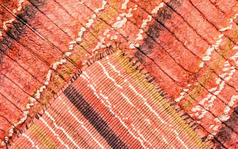 Alfombra de viscosa - 213 x 213 cm - multicolor