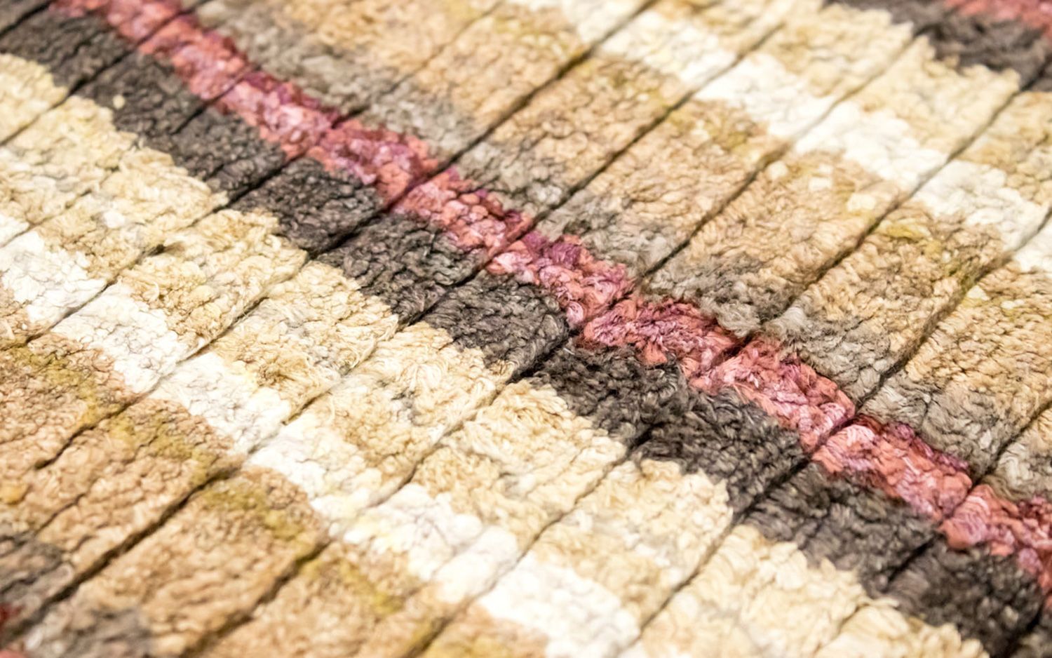 Alfombra de viscosa - 270 x 198 cm - multicolor