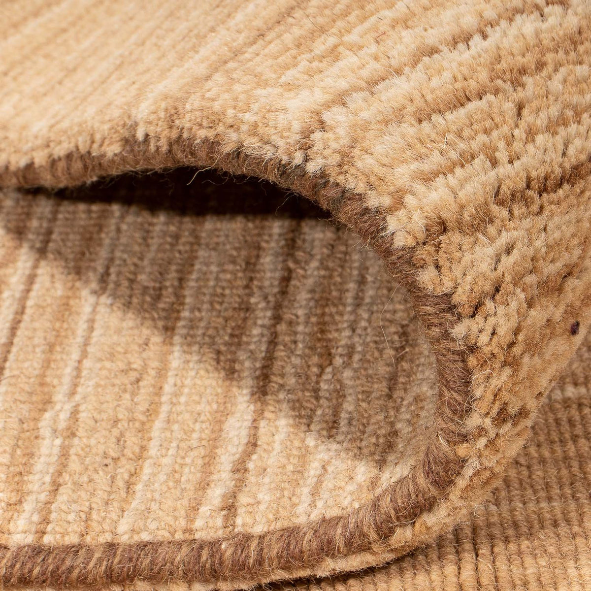 Alfombra Gabbeh - Loribaft Softy - 200 x 140 cm - marrón claro