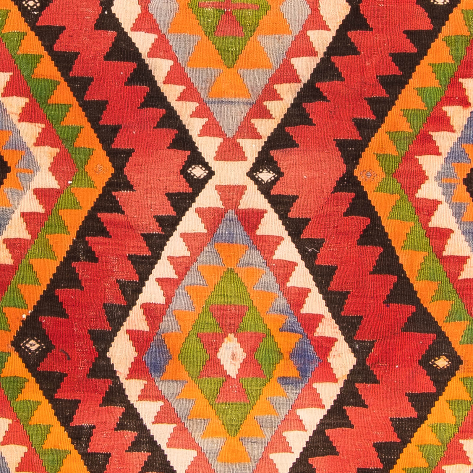 Alfombra de pasillo Alfombra Kelim - Antigua - 315 x 150 cm - multicolor