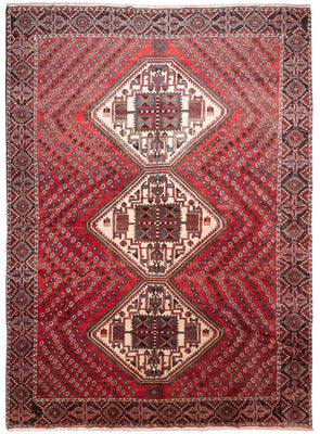 Alfombra persa - Nómada - 256 x 189 cm - rojo
