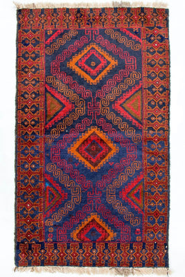 Alfombra Belutsch - 140 x 79 cm - azul