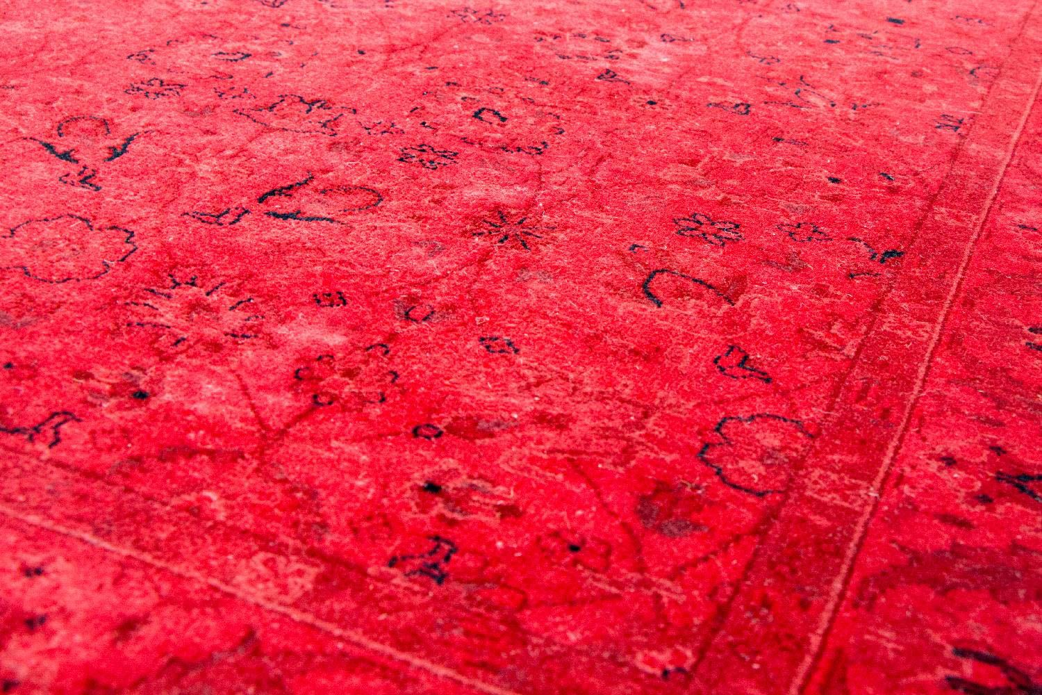 Alfombra Vintage - 180 x 124 cm - rojo