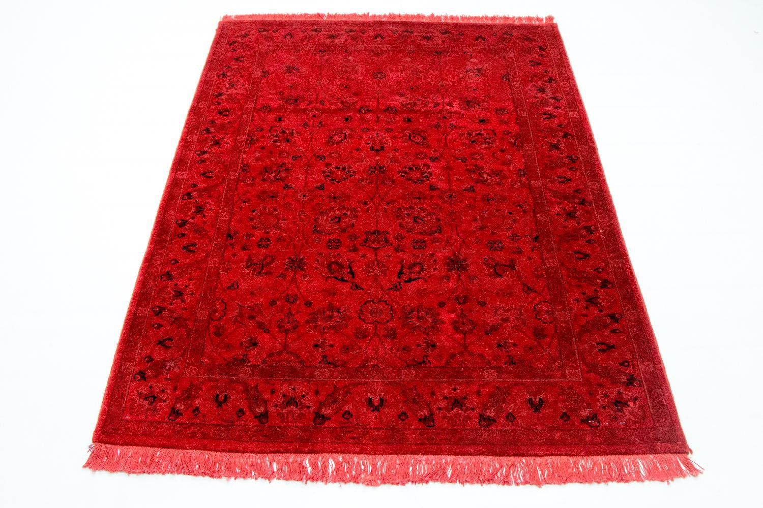 Alfombra Vintage - 180 x 124 cm - rojo