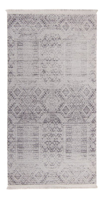 Alfombra moderna - 150 x 76 cm - plata