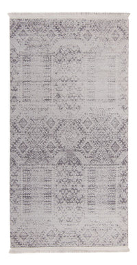 Alfombra moderna - 150 x 76 cm - plata