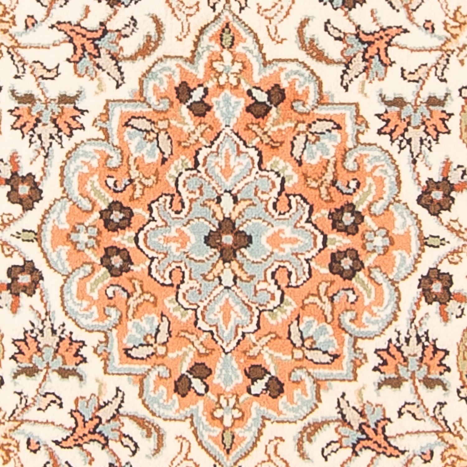 Alfombra de seda - Seda de Cachemira - 125 x 78 cm - crema