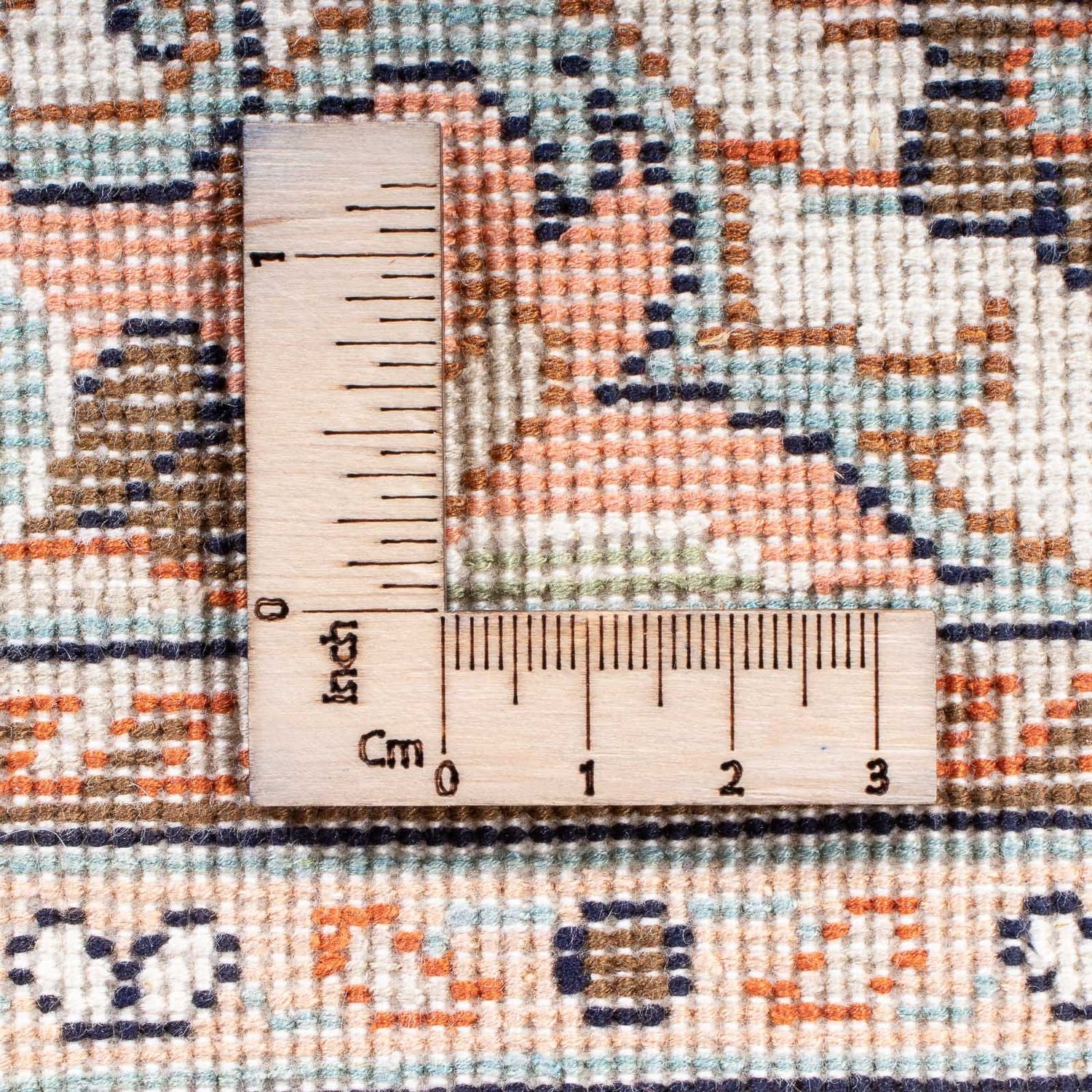 Alfombra de seda - Seda de Cachemira - 125 x 78 cm - crema