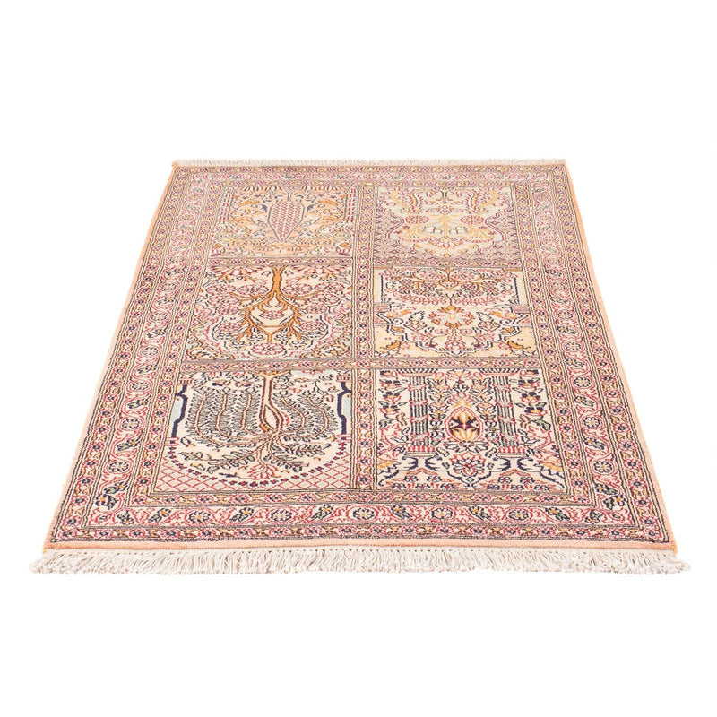 Alfombra de seda - Seda de Cachemira - 119 x 79 cm - multicolor