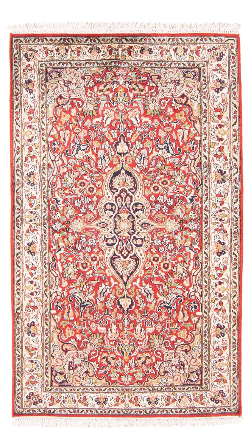 Alfombra de seda - Seda de Cachemira - 162 x 90 cm - rojo
