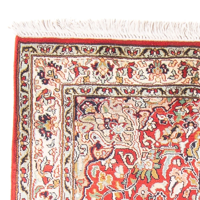 Alfombra de seda - Seda de Cachemira - 162 x 90 cm - rojo