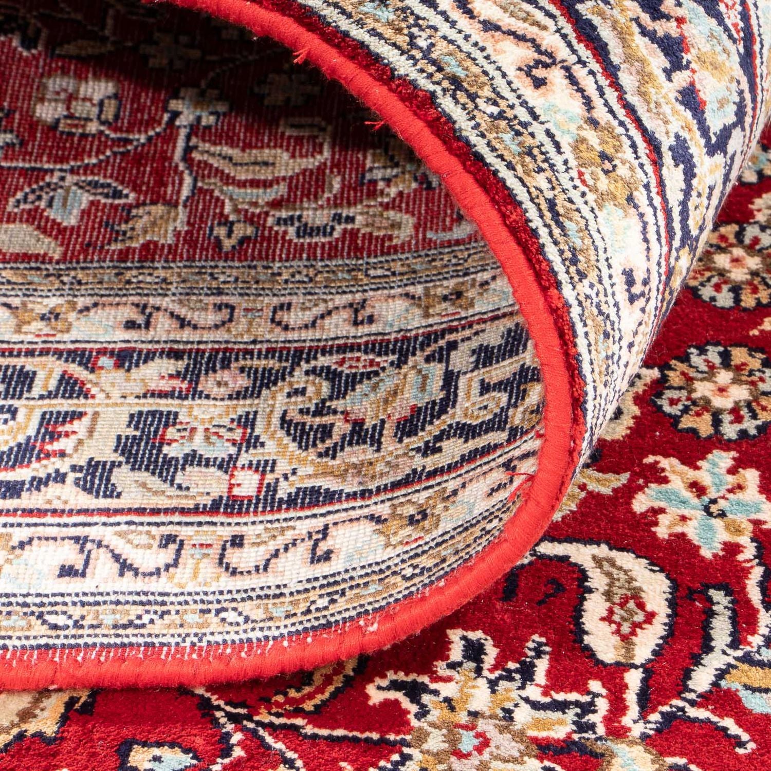 Alfombra de seda - Seda de Cachemira - 162 x 90 cm - rojo