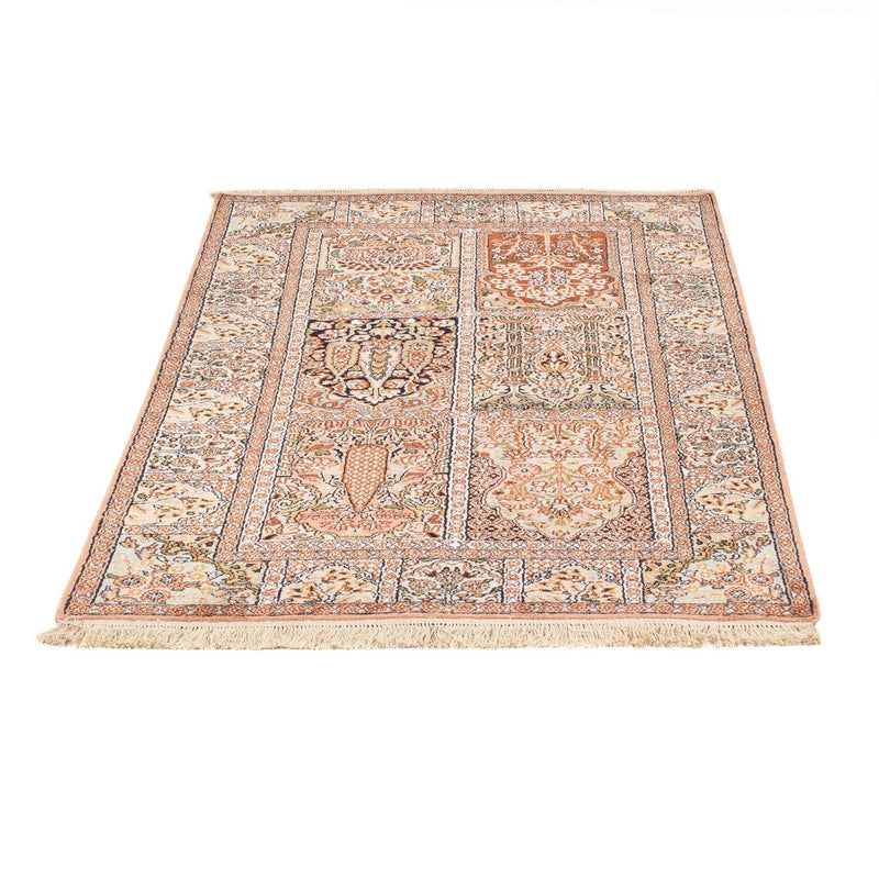 Alfombra de seda - Seda de Cachemira - 148 x 92 cm - multicolor