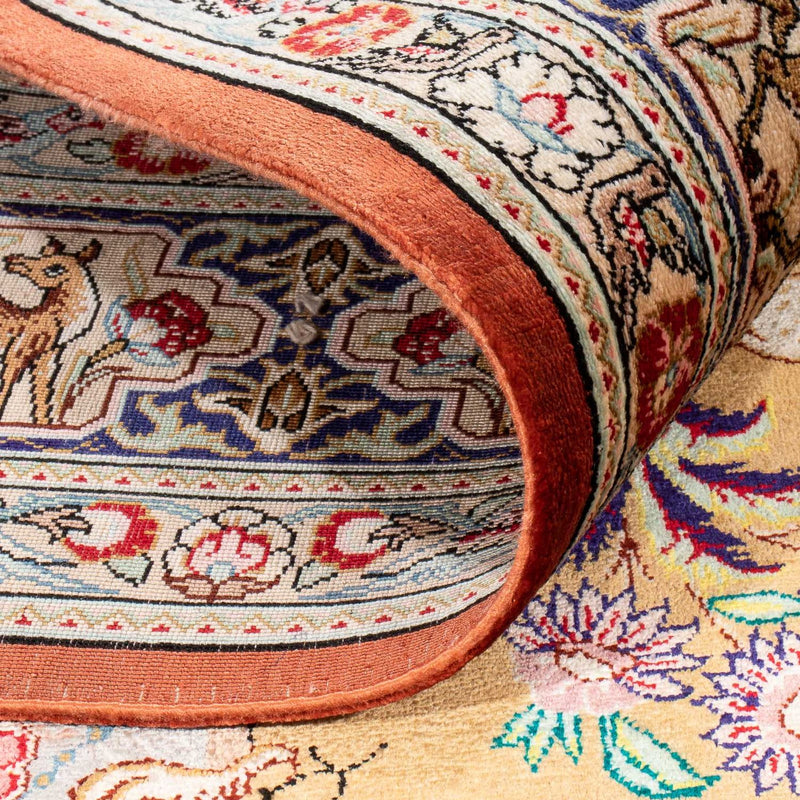 Alfombra de seda - Ghom Seda - Prima - 156 x 100 cm - oro