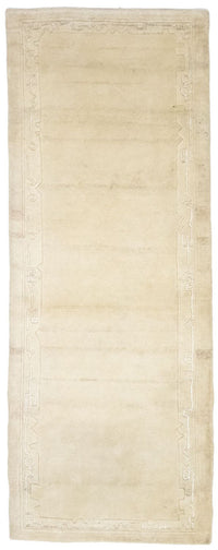 Alfombra de pasillo Alfombra de Nepal - 195 x 74 cm - beige