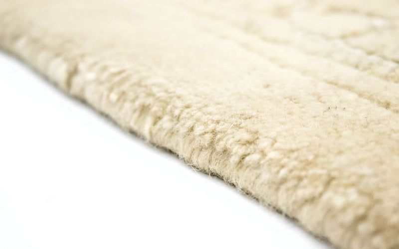 Alfombra de pasillo Alfombra de Nepal - 195 x 74 cm - beige