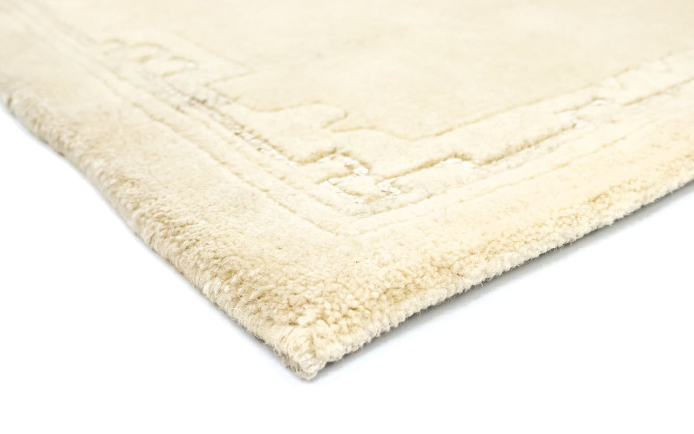 Alfombra de pasillo Alfombra de Nepal - 195 x 74 cm - beige