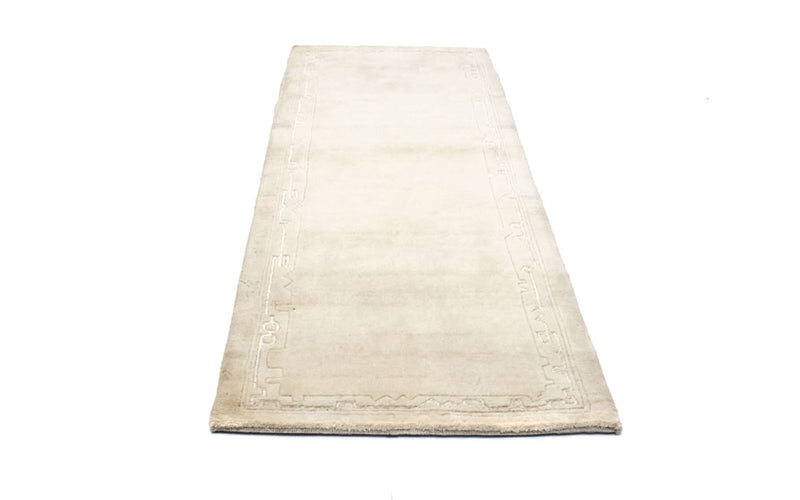 Alfombra de pasillo Alfombra de Nepal - 195 x 74 cm - beige