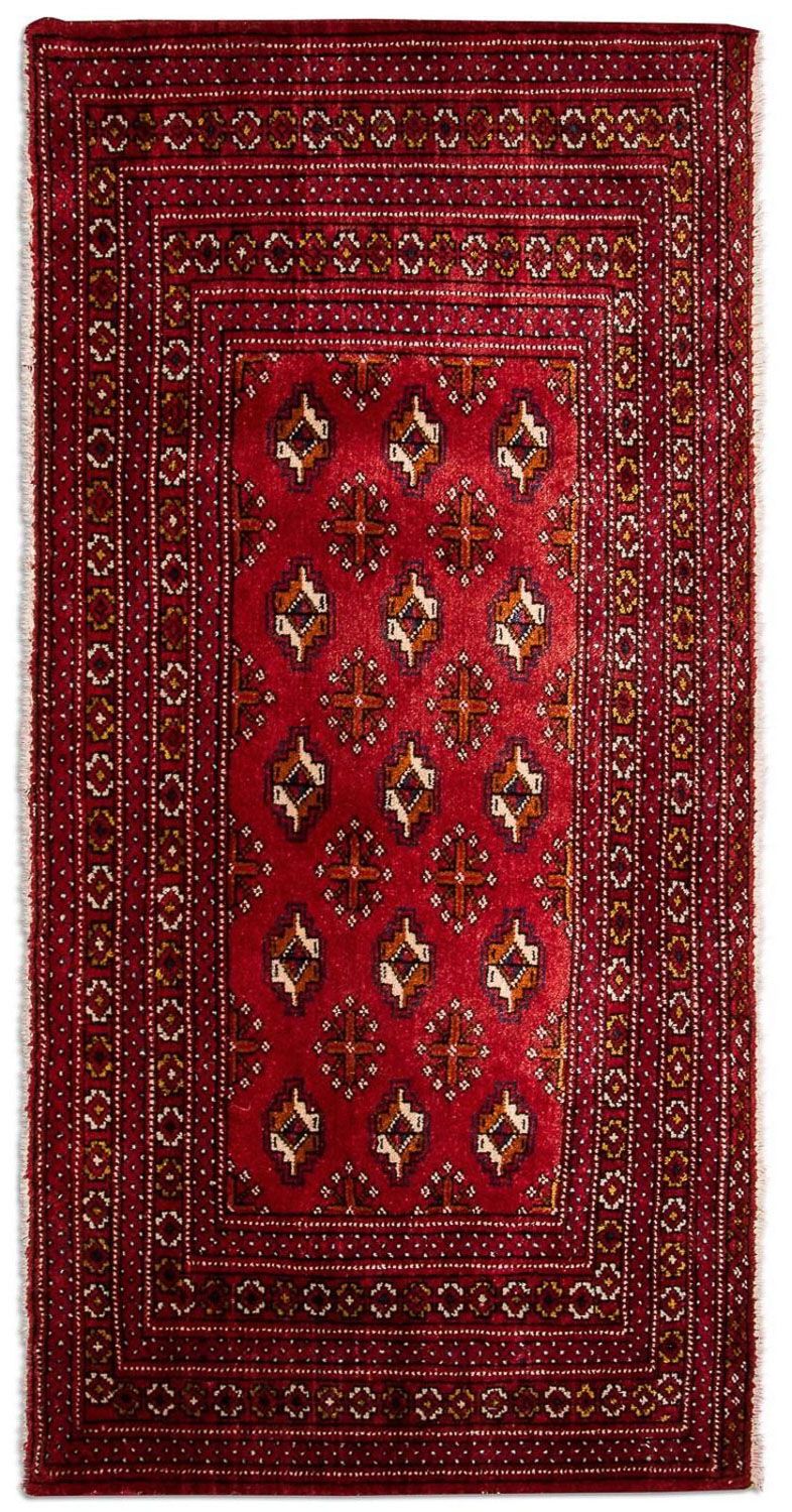 Alfombra Turkaman - 140 x 70 cm - rojo