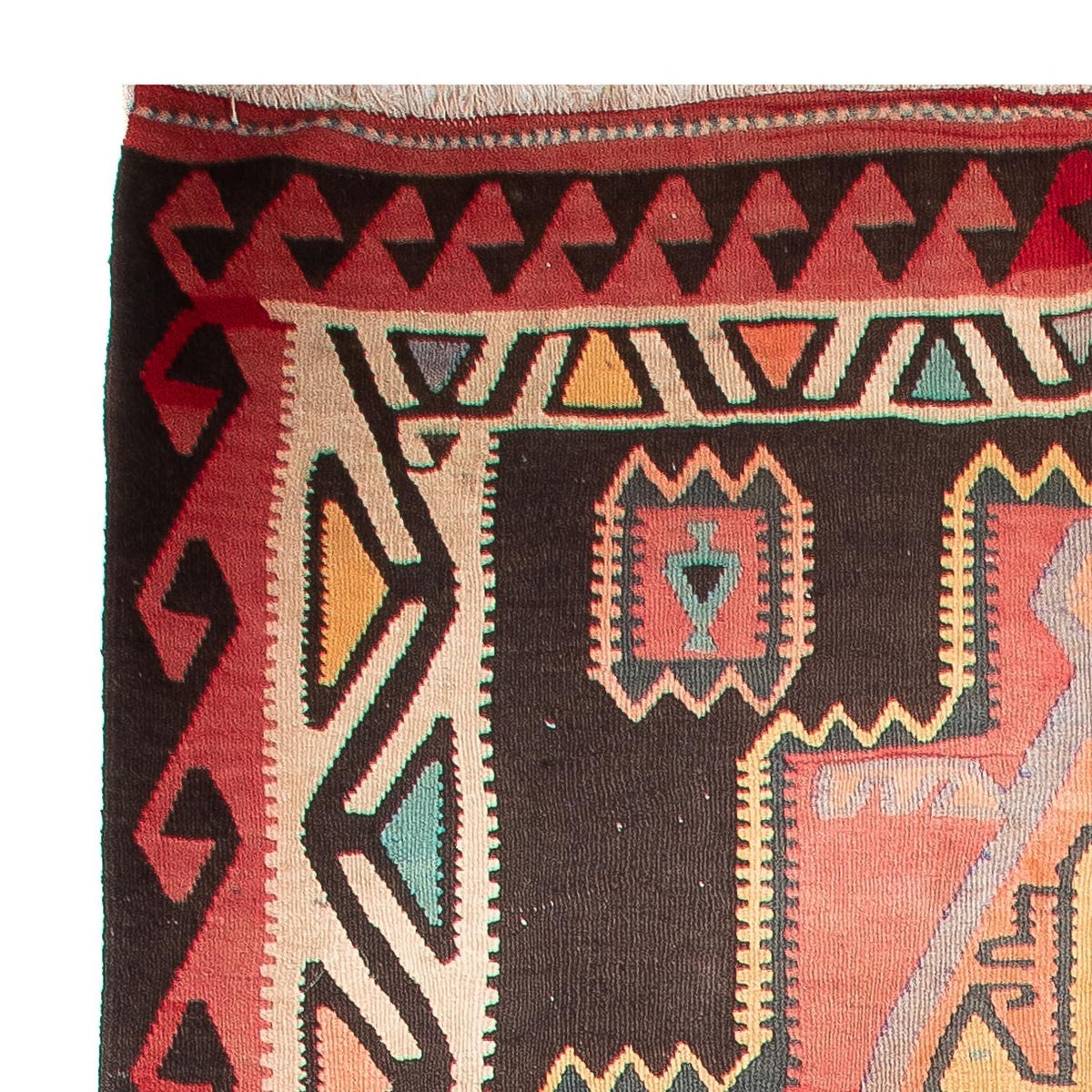 Kilim antiguo Alfombra 158x435cm