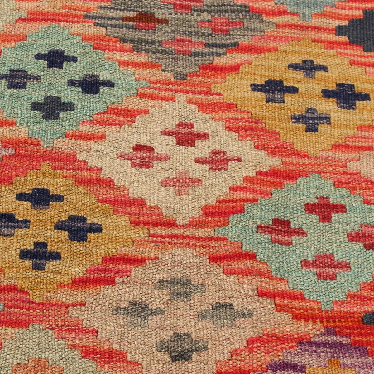 Alfombra Kelim - Splash - 197 x 148 cm - multicolor