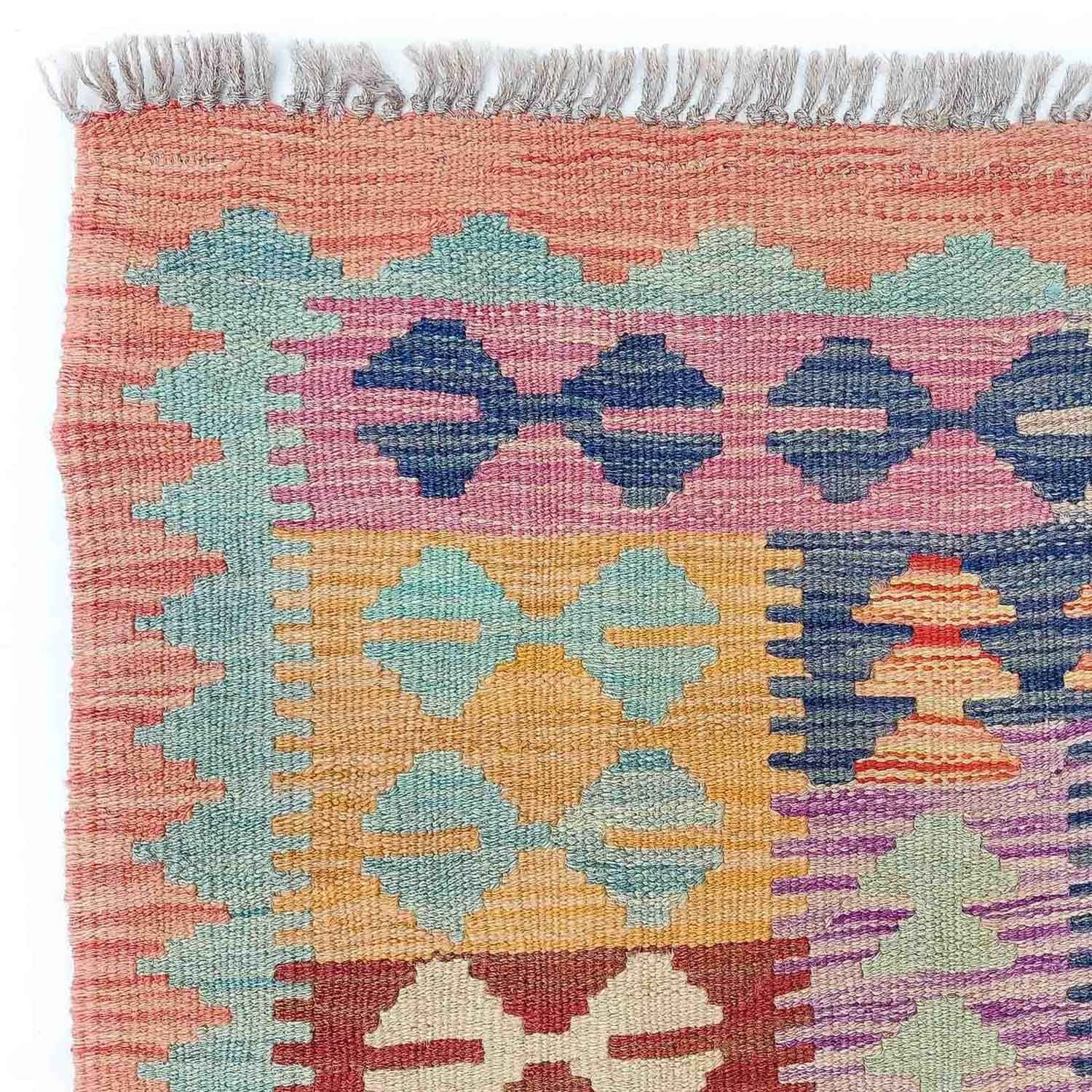 Alfombra Kelim - Splash - 295 x 203 cm - multicolor
