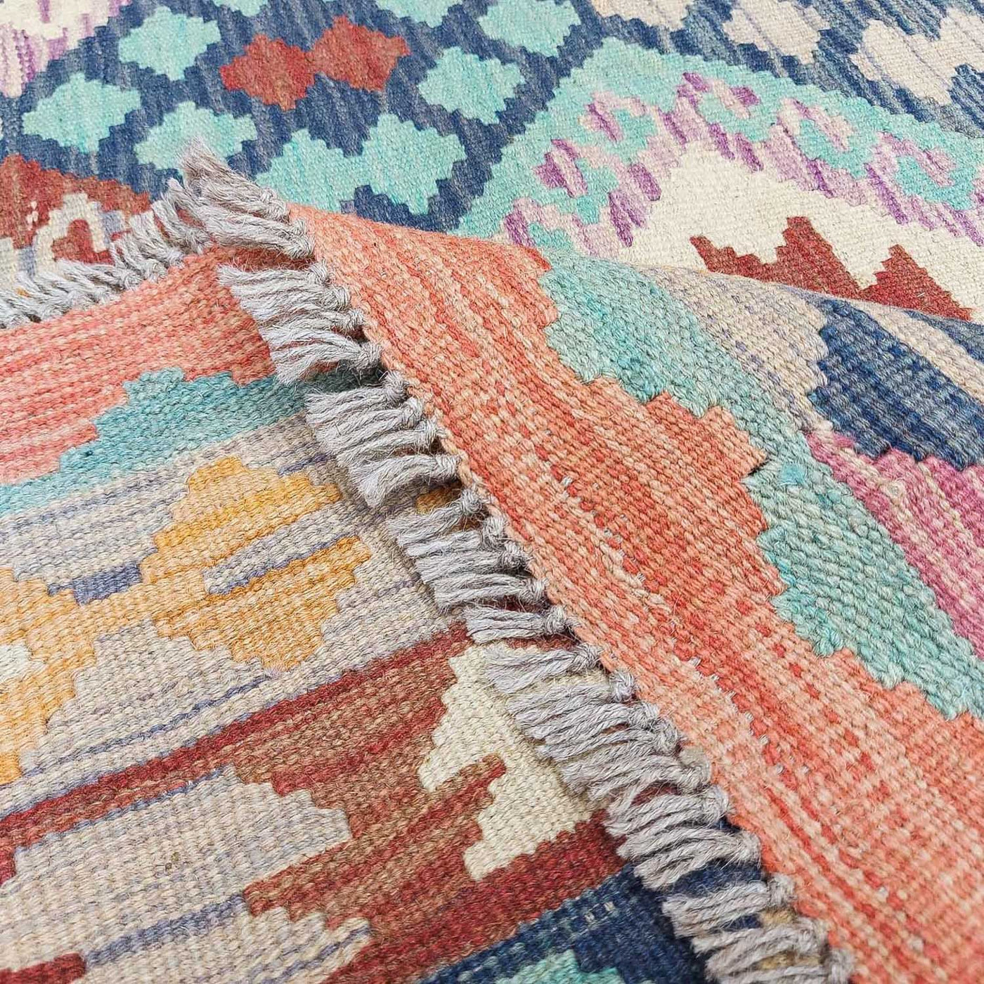 Kilim Maimana Alfombra 295x203cm - Alfombra de lana