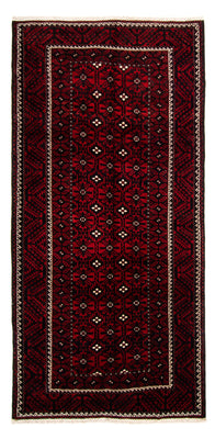 Alfombra persa - Nómada - 304 x 150 cm - rojo