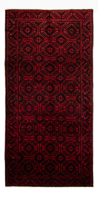 Alfombra persa - Nómada - 335 x 167 cm - rojo