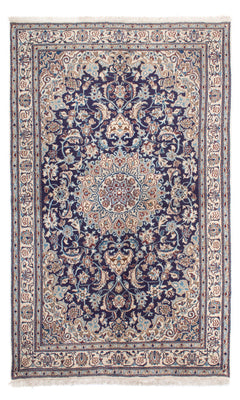 Alfombra persa - Nain - 248 x 159 cm - azul oscuro