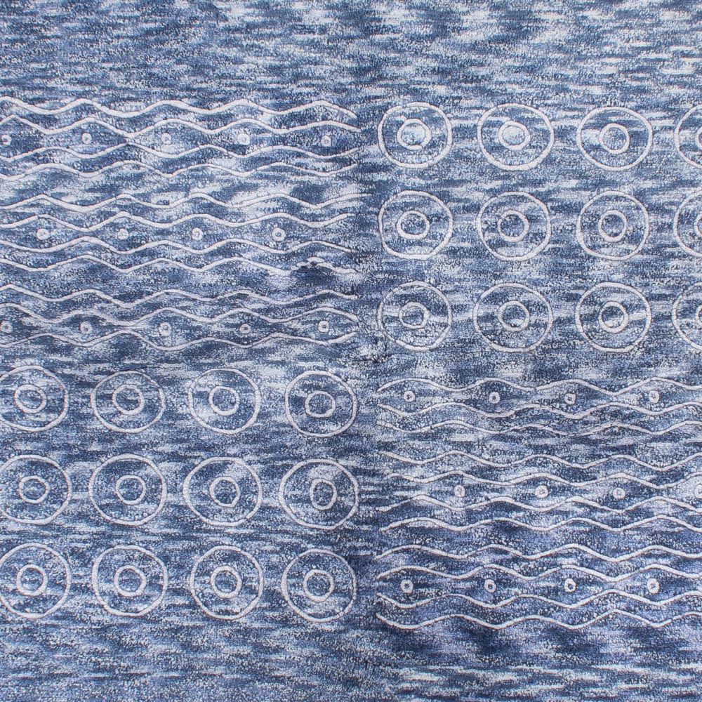 Alfombra de Nepal - 239 x 170 cm - azul
