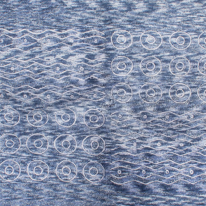 Alfombra de Nepal - 239 x 170 cm - azul