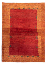 Alfombra Gabbeh - Loribaft Persa - 198 x 145 cm - rojo