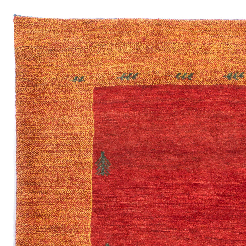 Alfombra Gabbeh - Loribaft Persa - 198 x 145 cm - rojo