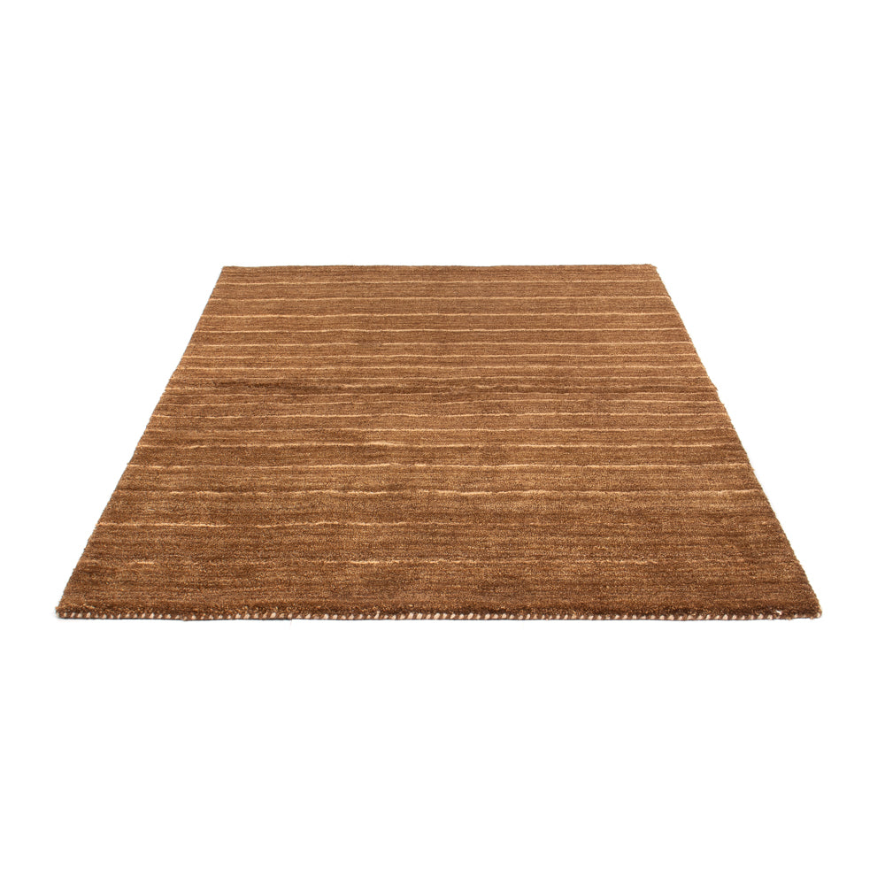 Alfombra de lana - 194 x 135 cm - marrón