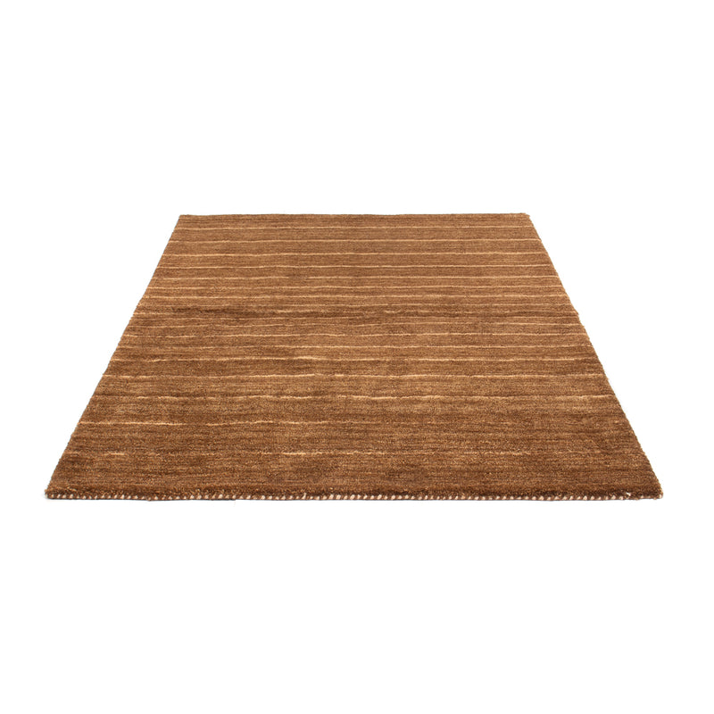 Alfombra de lana - 194 x 135 cm - marrón