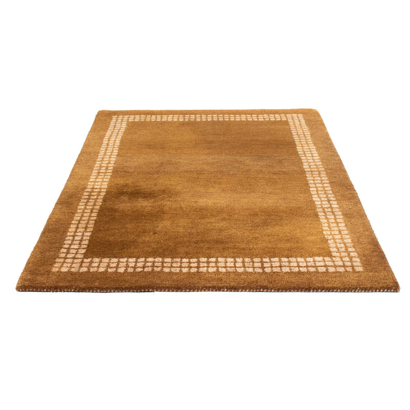 Alfombra de lana - 192 x 135 cm - marrón