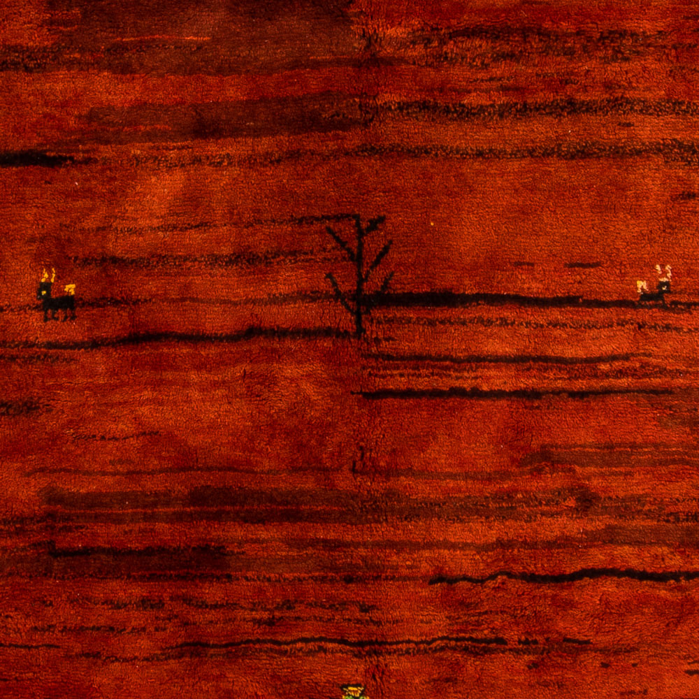 Alfombra Gabbeh - Indus - 322 x 215 cm - rojo