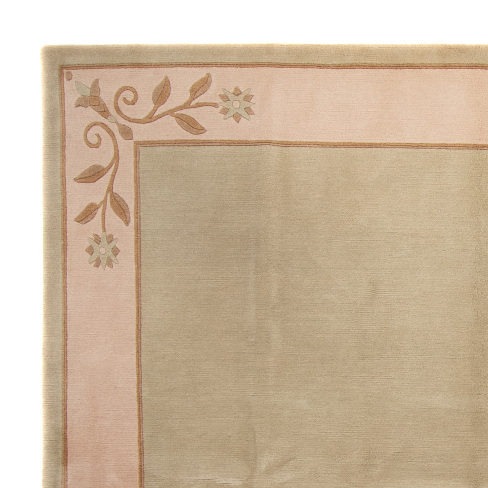 Alfombra de Nepal - Real cuadrado  - 250 x 250 cm - verde oliva